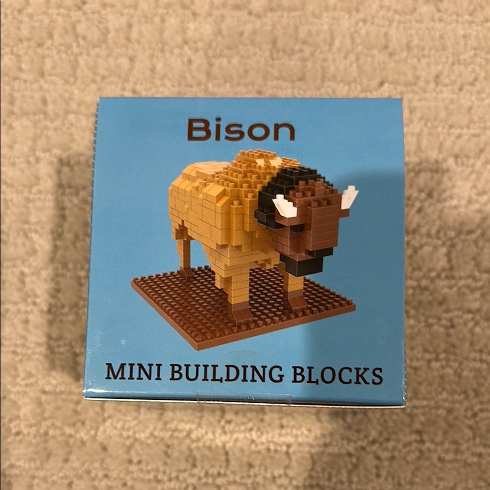 Mini Building Blocks Bison Set - Brown - Picture 2 of 4